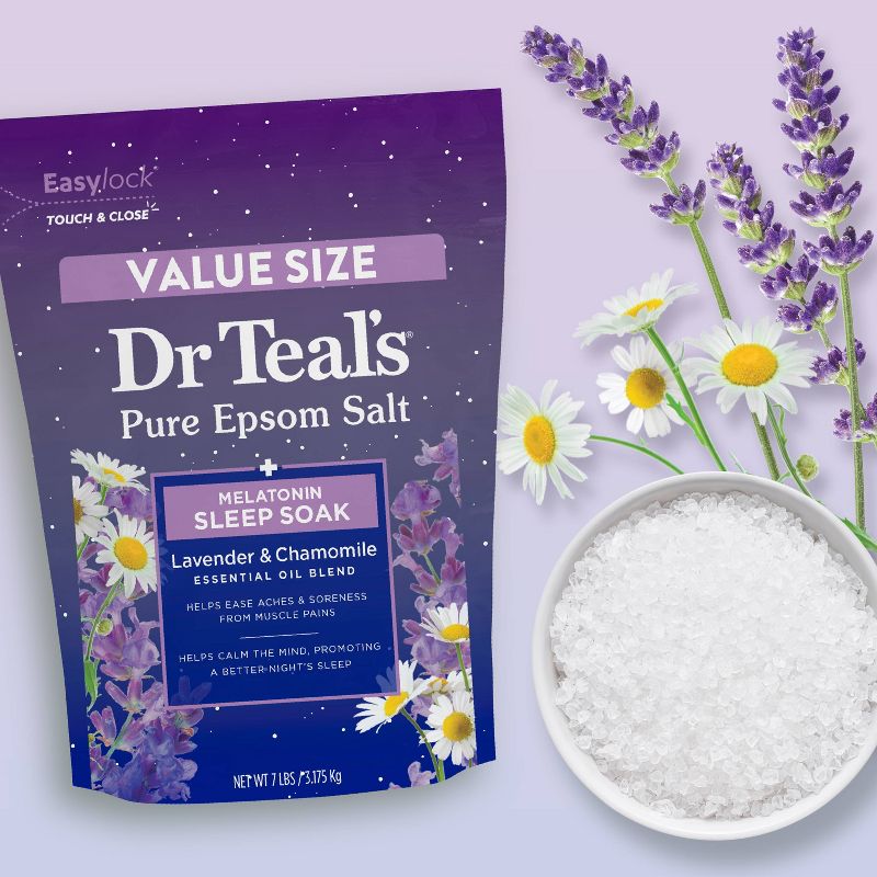Dr Teal's Melatonin Sleep Pure Epsom Bath Salt, 4 of 14
