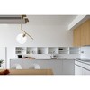 Elegant Lighting Ryland 1 light Brass and Clear glass pendant - 2 of 4