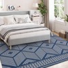 Washable Modern Geometric Area Rugs with Shapes and Stripped Lines Print, Non Slip Low Pile Carpet for Home Office - 4 of 4