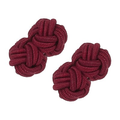 Unique Bargains Elastic Fabric Silk Knot Cufflinks for Men