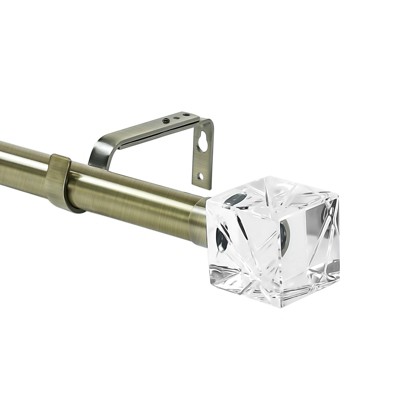 Urbanest 1-inch Diameter Cut Ice Adjustable Single Drapery Curtain Rod