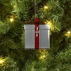 Christmas Silver Metal Gift Box Ornament - Wondershop™ - 2 of 3