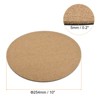 Unique Bargains Home Garden Round Plastic Absorbent Waterproof Cork Plant Pot Mat 10 Inch 5 Pcs - 2 of 4