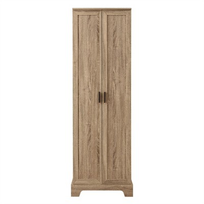 OUTSUPPLY 2-Door Storage Cabinet with Adjustable Shelves for Bathroom, Office & Dining Room, Anti-Tipping Safety, Metal Handles