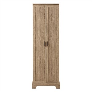 OUTSUPPLY 2-Door Storage Cabinet with Adjustable Shelves for Bathroom, Office & Dining Room, Anti-Tipping Safety, Metal Handles - 1 of 4