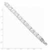 Black Bow Jewelry 7mm Sterling Silver Nugget Link Bracelet, 8 Inch - 4 of 4