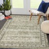 Vintage Area Rugs Washable Low Pile Non Slip Foldable Carpet for Living Room Bedroom Indoor Ultra Soft Retro Printed Distressed Rug - 3 of 4