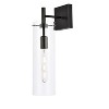 Elegant Lighting Savant 1 light black wall sconce - 3 of 4