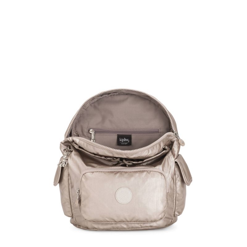 Kipling City Pack Small Metallic Backpack, 3 of 11