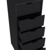 CAVINAS 5-Drawer Dresser,Modern Tall Chest of Drawers,Wood Finish Storage Dresser for Bedroom&Entryway,Floorstanding - 4 of 4