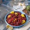 Bayou Classic 1020 14-in Blue Anodized Aluminum Serving Tray 4-pc Set Perfect for Crawfish and Seafood Boils - 2 of 4