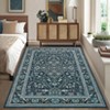 Washable Indoor Vintage Carpet For Living Room Bedroom Decor Retro Low Pile Non Slip Area Rugs Soft Thin Rug Farmhouse Office - 4 of 4