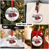 Christmas Ornament 2025, May Your Journey Always Lead You Home, Rustic Red Christmas Decoration - 2 of 4
