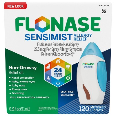 Flonase Sensimist 24-Hour Allergy Relief Nasal Spray - Fluticasone Furoate - 0.31 fl oz