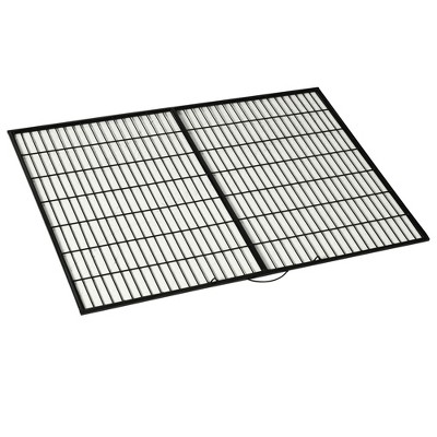Heavy Duty Black Metal Rolling Dog Crate with Tray