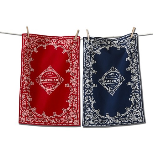 5pk Kitchen Towel & Dishcloth Set Red - Design Imports : Target