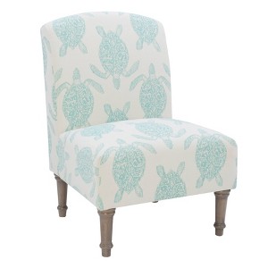 Powell Loggerhead Accent Chair Teal - 1 of 4