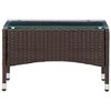 vidaXL Coffee Table - Weather resistant PE Rattan side table, Designed for Indoor and Outdoor Use - Easy to Clean - Brown Standard Coffee Table - 2 of 4