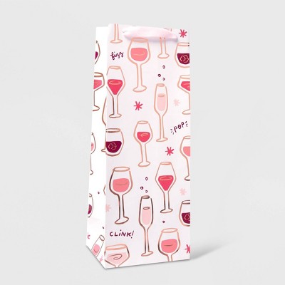 Rose Gold Girly Wine Glasses | Tote Bag