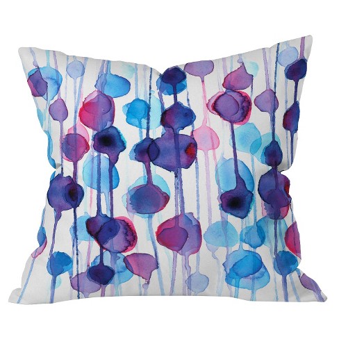 Abstract Watercolor Throw Pillow Deny Designs Target