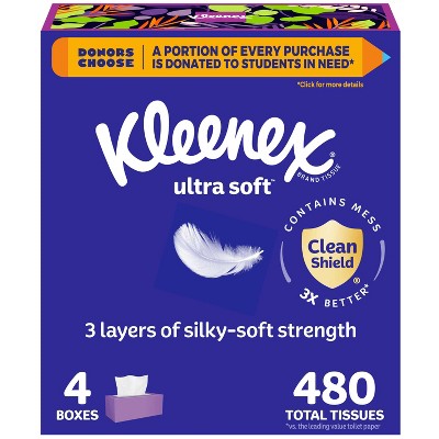 Kleenex Ultra Soft 3-Ply Facial Tissue