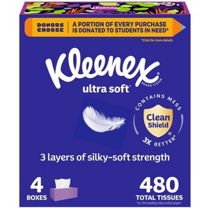 Kleenex Ultra Soft 3-Ply Facial Tissue - 1 of 4