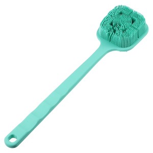 Unique Bargains Double Side Long Handle Bath Brush 14.37" Length 1 Pc - 1 of 4