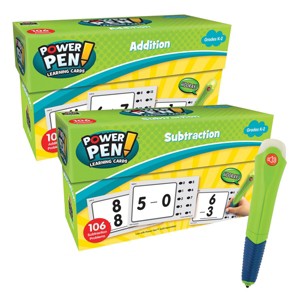 Teacher Created Resources Power Pen Learning Math Quiz Cards - Addition, Subtraction & Pen - 1 of 4