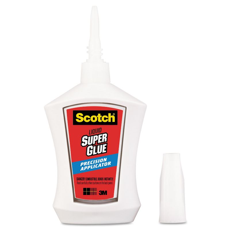 Scotch Super Glue Liquid Precision Applicator 0.14 oz AD124, 1 of 7