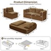 VASIP 78" 2-in-1 Corduroy Sleeper Sofa - Foldable Sofa with Functional Blanket and 2 Pillows, Deep Seat Couch for Living Room,Bedroom,Apartment. - 4 of 4