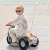 6V Bubble Motorcycle Ride-On Toy, 3-Wheel Electric Motorbike with Music, LED Headlights, Forward/Reverse Pedal, Built-in Bubble Machine - 2 of 4