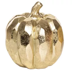 Transpac Resin 5.75 in. Gold Harvest Pumpkins