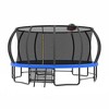 Whisen Outdoor Pumpkin Trampoline with Safety Enclosure Net, Foam Padded Poles, W-Shaped Legs, Balance Bars - 2 of 4