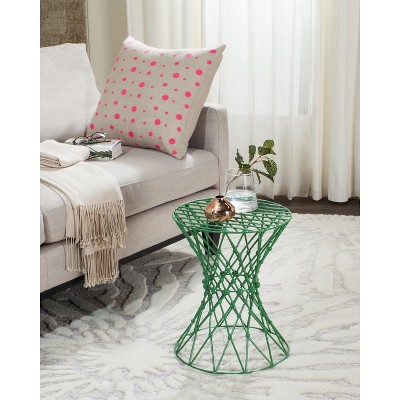 Pink Polka Dot Embroidered Linen Throw Pillow Set