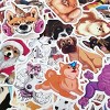 Wrapables Waterproof Vinyl Stickers for Water Bottles, Laptop, Phones, Skateboards, Decals for Teens, 80pcs, Adorable Doggies - 4 of 4