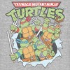 Juniors Womens Teenage Mutant Ninja Turtles Distressed Team in Action T-Shirt - 2 of 4