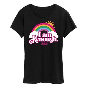 Women's - Barbie - I Am Kenough Rainbow Clouds Short Sleeve Graphic T-Shirt - 1 of 4