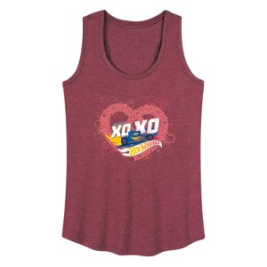 Women's - Hot Wheels - XOXO Heart Graphic Racerback Tank - 1 of 4