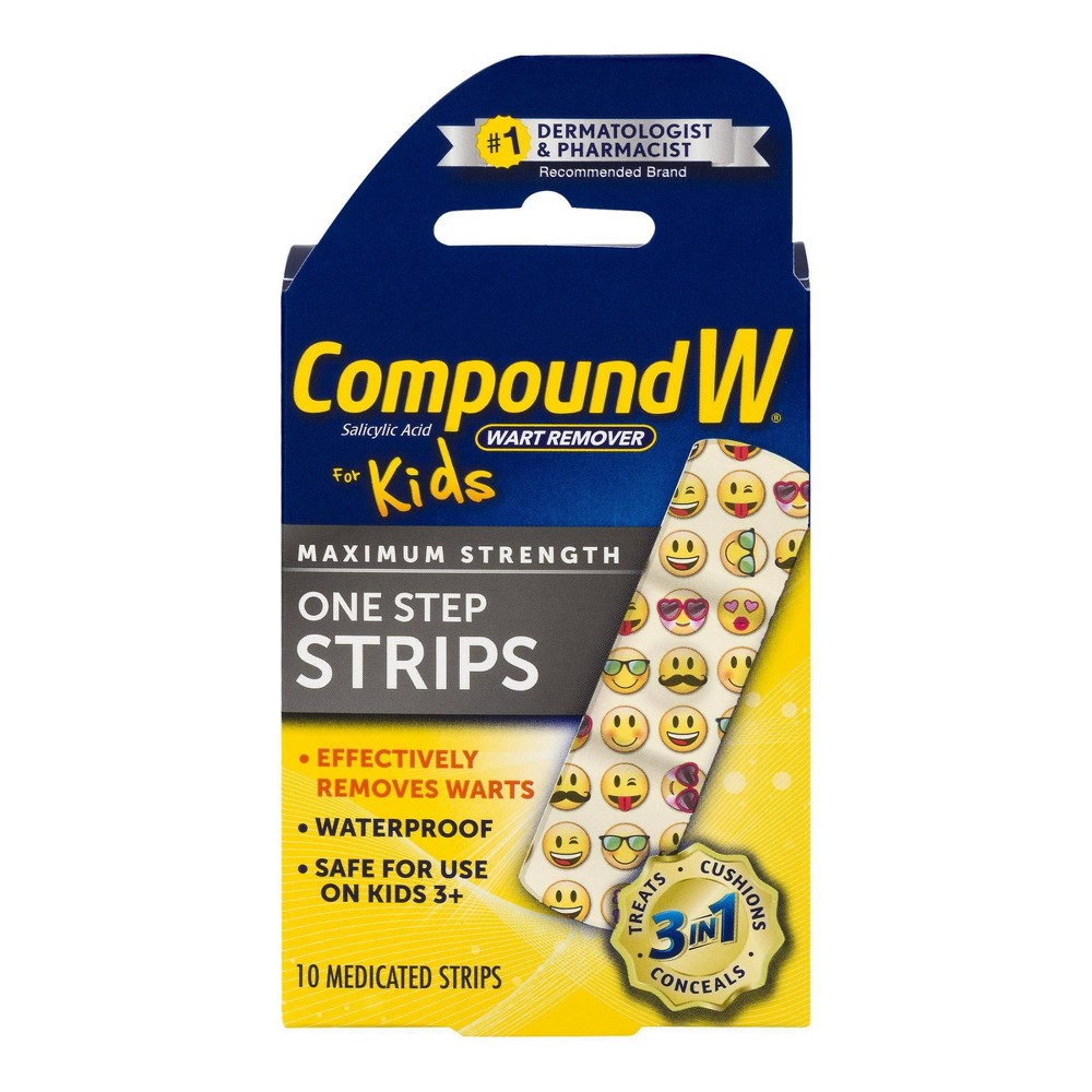UPC 075137000018 product image for Compound W One Step Medicated Strips For Kids Wart Removal Treatment - 10ct | upcitemdb.com