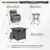 Gymojoy  Outdoor 5 Inch Gliders Chairs with Fire Pit Table Patio Funiture - 2 of 4
