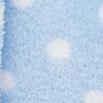 light blue with polka dots