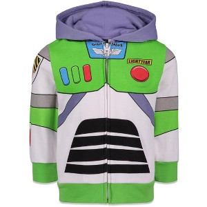Disney Pixar Toy Story Buzz Lightyear Fleece Zip Up Hoodie Toddler to Big Kid - 1 of 4