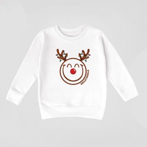 SmileyWorld Reindeer Lights - Toddler Graphic Sweatshirt and Youth Graphic Sweatshirt - 1 of 3