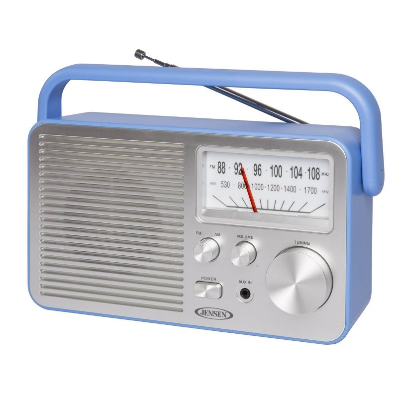 JENSEN Portable AM/FM Radio - Blue, 5 of 7