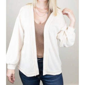 Women's Reverse Stitch Cardigan - Blu Pepper - 1 of 2