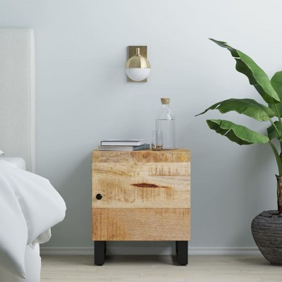 vidaXL Bedside Cabinet 15.7 in.x13 in.x18.1 in. Solid Wood Mango