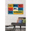 Trends International DC Comics Batman: 85th Anniversary - Minimalist The Batmobiles Framed Wall Poster Prints - 2 of 4