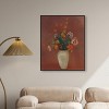 Art Remedy Odilon Redon - Bouquet in a Chinese Vase Vintage Classic Roses Wall Art, 30" x 36", Black Frame - 2 of 4