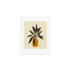 Deny Designs Sandrapoliakov Plant with Colorful Leaves Art Print - 1 of 2