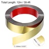 Unique Bargains Self-Adhesive Stainless Steel Mirror Finish Peel and Stick Wall Trim - 2 of 4